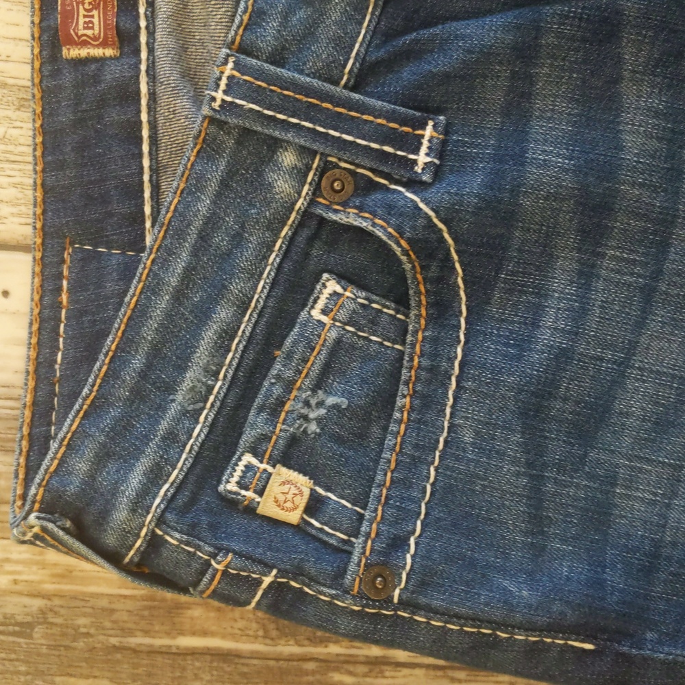 BIG STAR Nina mid-rise straight medium wash jeans The Buckle 27L sz 27x36L TALL - Picture 7 of 16